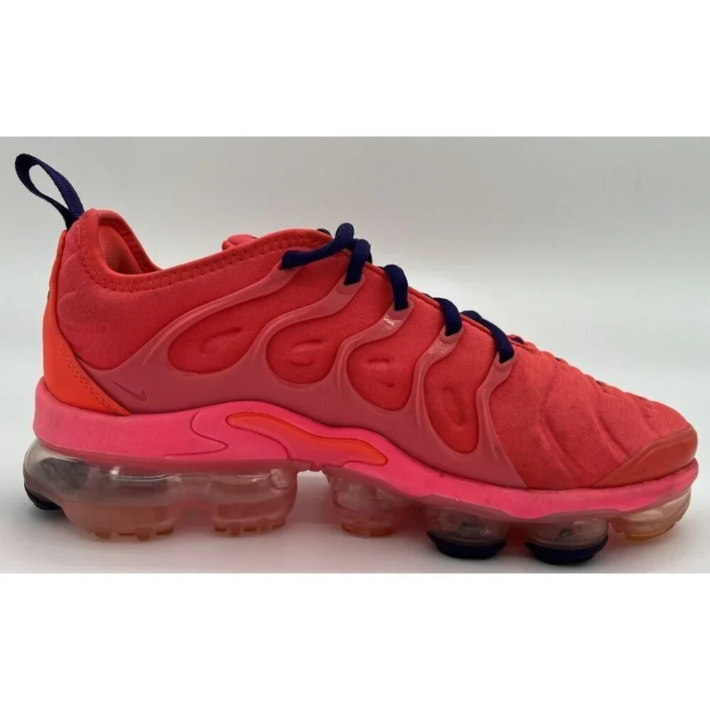 Nike Air Vapor Max Plus Bright Crimson Pink CU4907-600 Women Size 7.5 Shoes